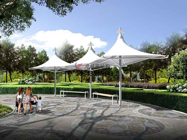 欽州<font color='red'>張拉膜結(jié)構(gòu)</font>景觀設(shè)計(jì)施工【案例圖片】