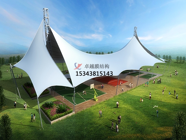 咸寧市膜結構膜結構雨棚設計施工案例(圖文)