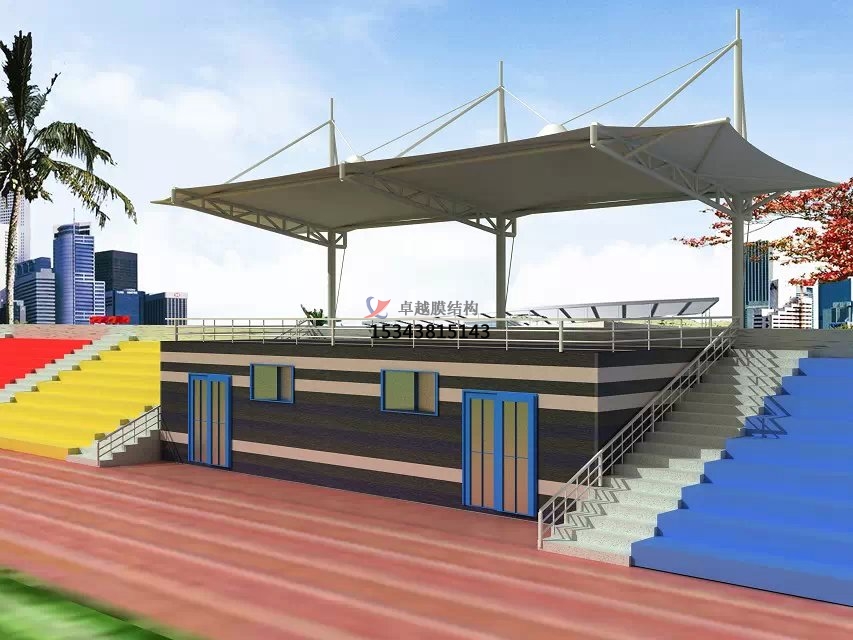 岐山膜結構看臺雨篷/主席臺/舞臺安裝專業(yè)生產(chǎn)廠家