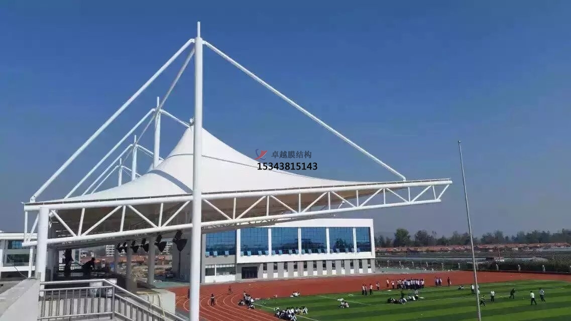 隴南體育場看臺頂棚/運動場主席臺/風雨操場雨棚生產廠家