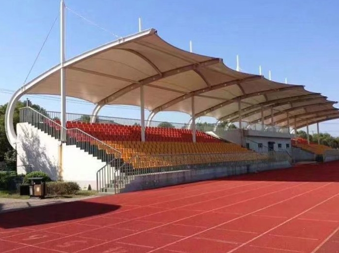 周口張拉膜看臺(tái)/小學(xué)頂棚工程