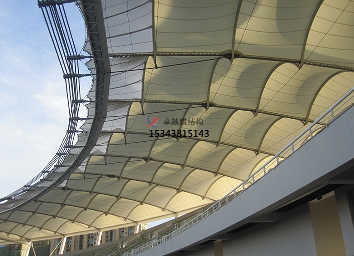 榆林張拉膜籃球場遮陽棚生產(chǎn)廠家設(shè)計施工【榆林學(xué)院張拉膜籃球場遮陽棚】等項目